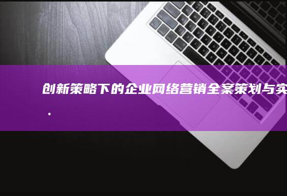 创新策略下的企业网络营销全案策划与实践